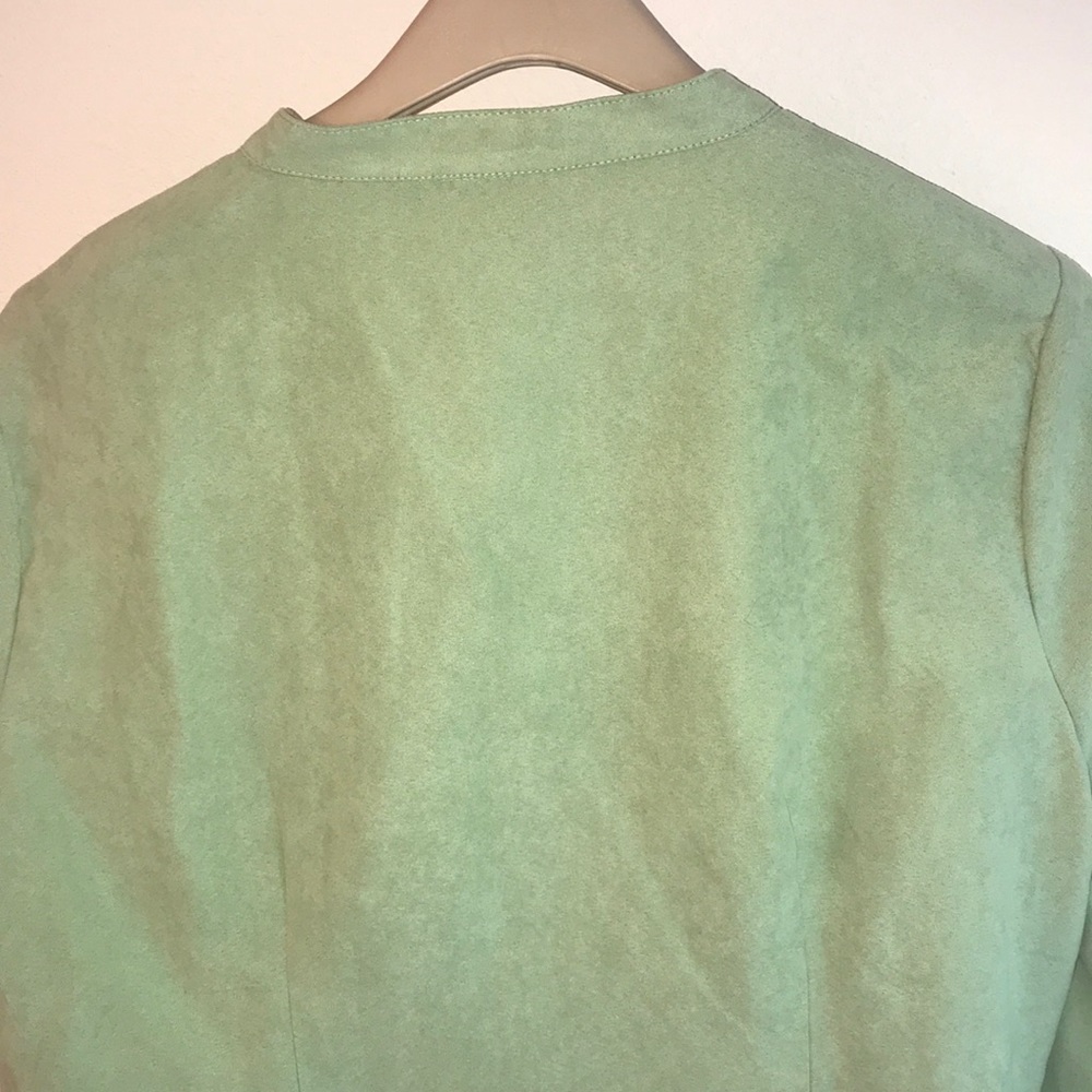 Lemon Grass Studio Light Green Soft Touch Blouse. - Picture 7 of 7